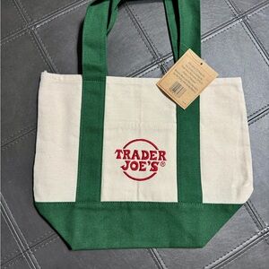 Trader Joe’s Hunter Green New Mini Tote Bag